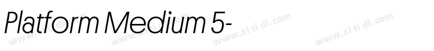 Platform Medium 5字体转换